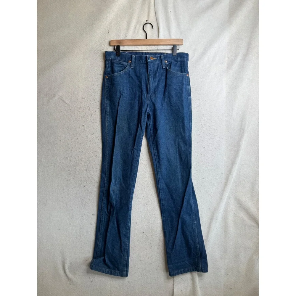 Wrangler Cowboy Cut Slim Fit Jeans 936PWD Blue Denim 31x34 Mens High Rise
